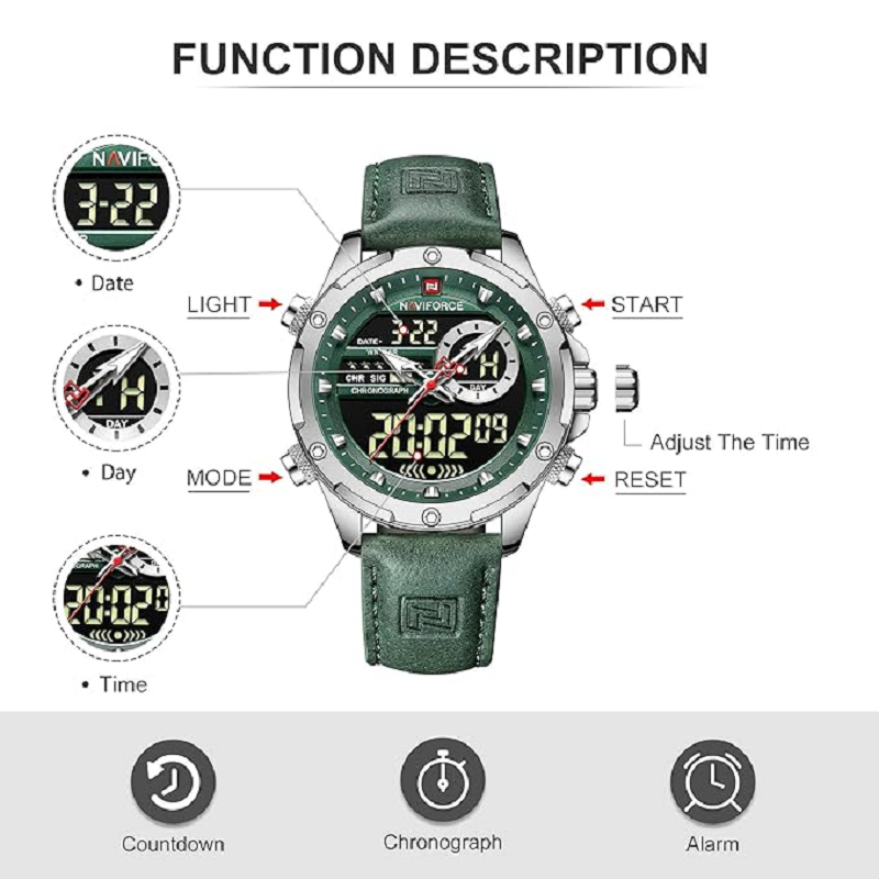 ساعت ناوی فورس NaviForce مردانه مدل NF9208
